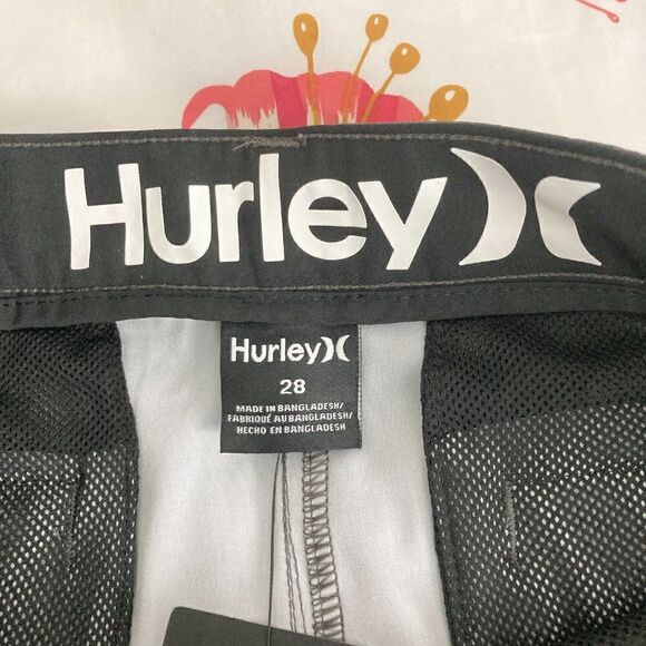 Hurley Men's Hybrid printed walk shorts 4-way stretch Gray NWT size 28 - Picture 8 of 9